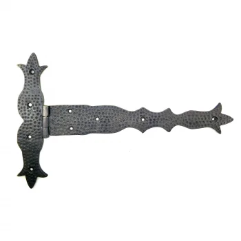 Antika Tarz Dekoratif Pirinç Kuyruklu Dövme Menteşe - 251x393 Mm, Oksit