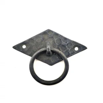 Antika Tarz Dekoratif Pirinç Yan Baklava Kapı Kulbu - 41x82 Mm, Oksit