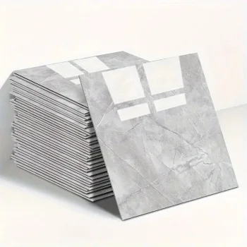 Gri Mermer Desen Duvar Sticker (30*30)