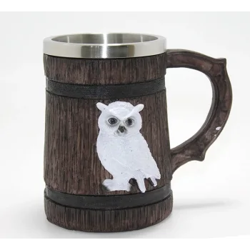 Harry Potter Hedwig Temalı 3d Kabartmalı Çelik Kupa Bardak Alk4378