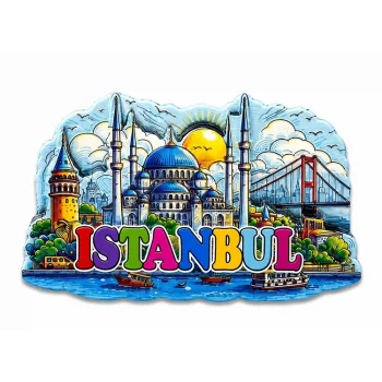 İstanbul Temalı Silikon Buzdolapı Süsü Magnet Alk5374