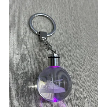 Ledli Sultanahmet Tasarımı Kristal Anahtarlık Alk3804