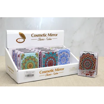 Mandala Desenli Hareketli Sulu El Aynası Alk4581