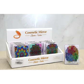 Mandala Desenli Hareketli Sulu El Aynası Alk4583