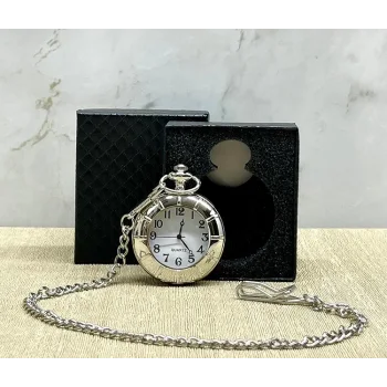 Özel Kutulu Gümüş Köstekli Saat Alk4685