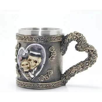 Paslanmaz Çelik Kalpli Kupa Bardak Alk1017