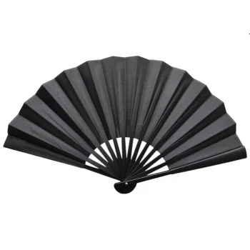 Plastik Kumaş Yelpaze 12li Siyah