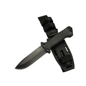Tiger Tactical Htm 3321 A Siyah Outdoor / Survival Bıçak 27cm - Kauçuk Sap, Kılıflı, Kutulu