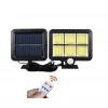 120 Cob Led Solar Panelli 3 Modlu Duvar Lambası Uzaktan Kumandalı Mz-302k