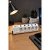 5’li Akım Korumalı Çoklu Priz 2 Metre Kablolu 3680w 16a 5 Anahtarlı 2usb-a 2 Usb-c Pd 20w Hızlı Ftr-28