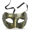 Altın Eskitme Yüz Maskesi - Antik Tarz Balo Maskesi