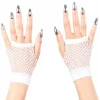 Beyaz Renk Kısa Boy Fileli Örgü Eldiven