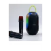 Bluetooth Çift Mikrofonlu Kablosuz Karaoke Rgb Işıklı Yüksek Sesli Müzik 4 Ses Degıstırme