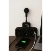 Çoklu Kablolu Priz Yüksek Gerilim Korumalı 3’lü Priz 1x Usb 2x Type-c Çıkışlı Grup Priz Çoğaltıcı Siyah