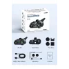 D2-6x 1000m Mesafeli 6 Kanallı İntercom Bluetooth Motosiklet Kask Kulaklığı İntercom Kulaklık