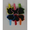Desenli Notlu Mandal (6lı Set-10 Paket)