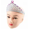 Fuşya Kalpli Gümüş Renk Kraliçe Tacı Prenses Tacı