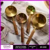 Gold 4lü Ahap Saplı Ölçü Kaşığı