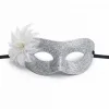 Gümüş Simli Tüylü Balo Maskesi – Kadın Parti  Maskeli Balo Maskesi
