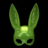 Karanlıkta Parlayan Fosforlu Tavşan Maskesi – Glow Bunny Masquerade Maske (32x22 Cm)