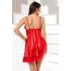 Kırmızı Saten Gecelik - M-308