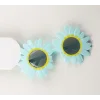 Mavi Renk Papatya Şekilli Parti Gözlüğü 18x10 Cm