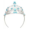 Mavi Taşlı Elsa Çocuk Tacı Prenses Tacı Kraliçe Tacı 16x14 Cm