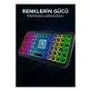 Mini Klavye Smarttv Işıklı Bluetooth Kablosuz Televizyon Ps3 Dizüstü Tabletler Ve Telefonlar İçin