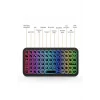 Mini Klavye Smarttv Işıklı Bluetooth Kablosuz Televizyon Ps3 Dizüstü Tabletler Ve Telefonlar İçin