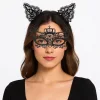 Parti Gecesi Siyah Dantel Maske Ve Taç Seti 9 No