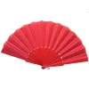 Plastik Kumaş Yelpaze 12li Kırmızı