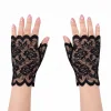 Siyah Dantel Parmaksız Kısa Eldiven