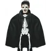 Siyah Renk Yakalı Halloween Pelerini 90 Cm