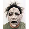 Siyah Saçlı Michael Myers Lateks Yüze Tam Yapışan Et Maske Korku Maskesi