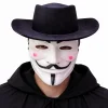Vendetta Maske Ve Şapka Seti – Anonim Stil Parti Maskesi
