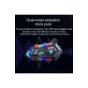 Y20 Motor Kurye Kask Kulaklık Rgb Modlu Bluetooth Motosiklet Kulaklık 5.3 Bluetooth Interkom