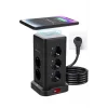 Wp711 Akım Korumalı Priz Kablosuz Şarj İstasyonu 11x Soket 3x Usb 1xtype-c Kablolu Grup Priz