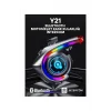 Y21 Rgb Işık Efektli Intercom Bluetooth Motosiklet Kask Kulaklığı Intercom Kulaklık