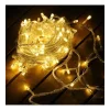 Yılbaşı Aydınlatması 100 Led Perde Hortum Sıcak Beyaz Işık - 10 Metre Dekoratif Şeffaf Kablolu Süs