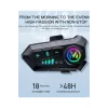 ﻿y10 2x Motosiklet Kask İntercom Çift Eşleşme Rgb Işıklı Bluetooth Kulaklık 5,3
