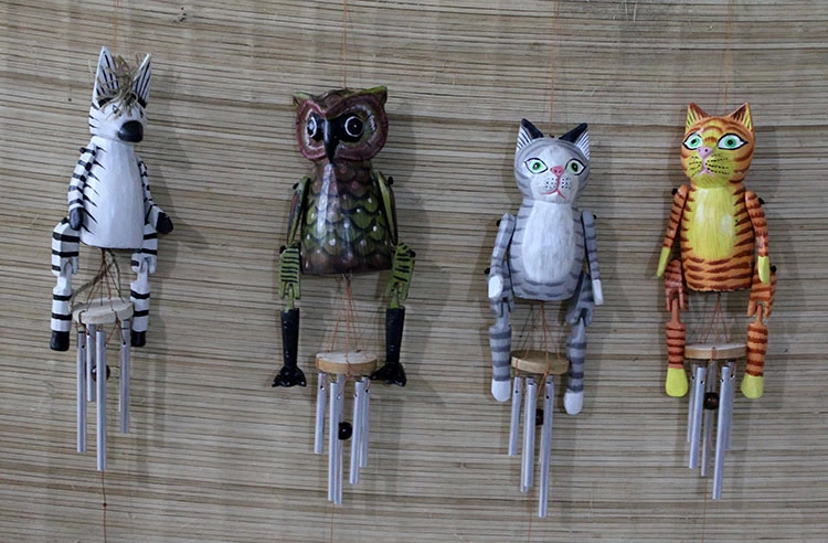 Wood Animal Figure Bell No:2