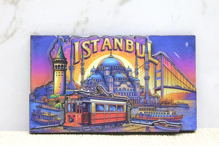 Ahşap İstanbul Temalı Magnet Alk4363