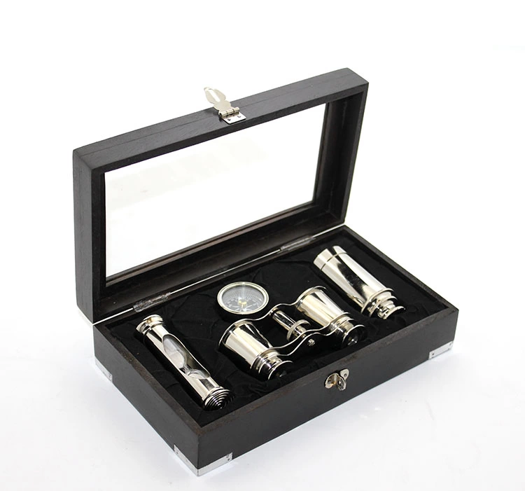 Wooden Boxed Rice Dürbün Compass And Sandh Set 3944a
