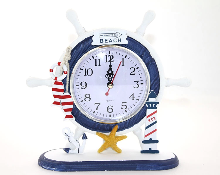 Wooden Marin Dümenli Clock Alk2453