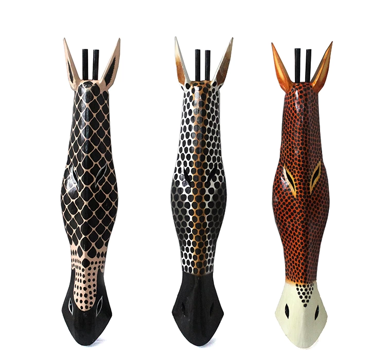 Wood Zebra Mask 1 Meter.