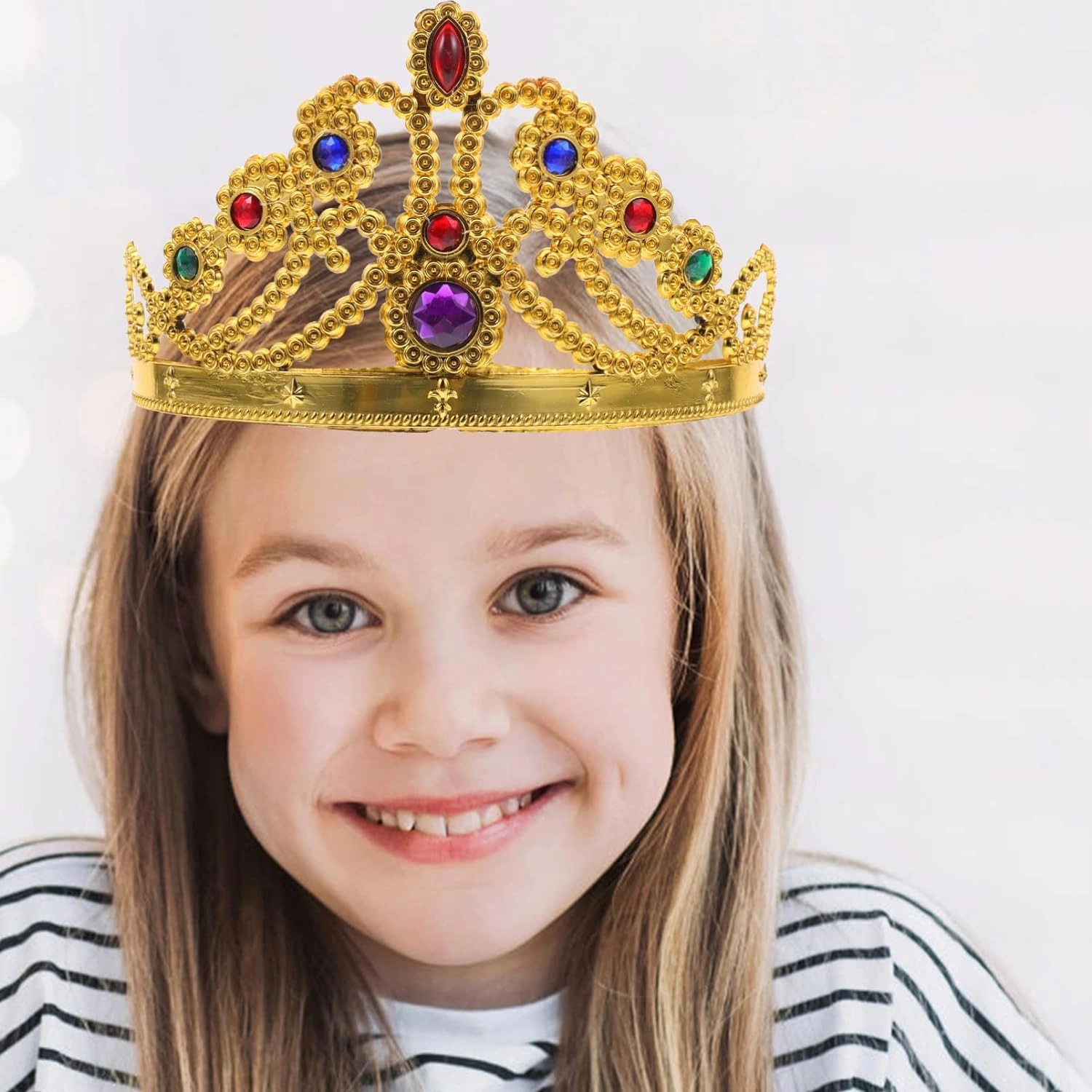 Gold Color Plastic Princess Tac Queen Tac 60 Cm