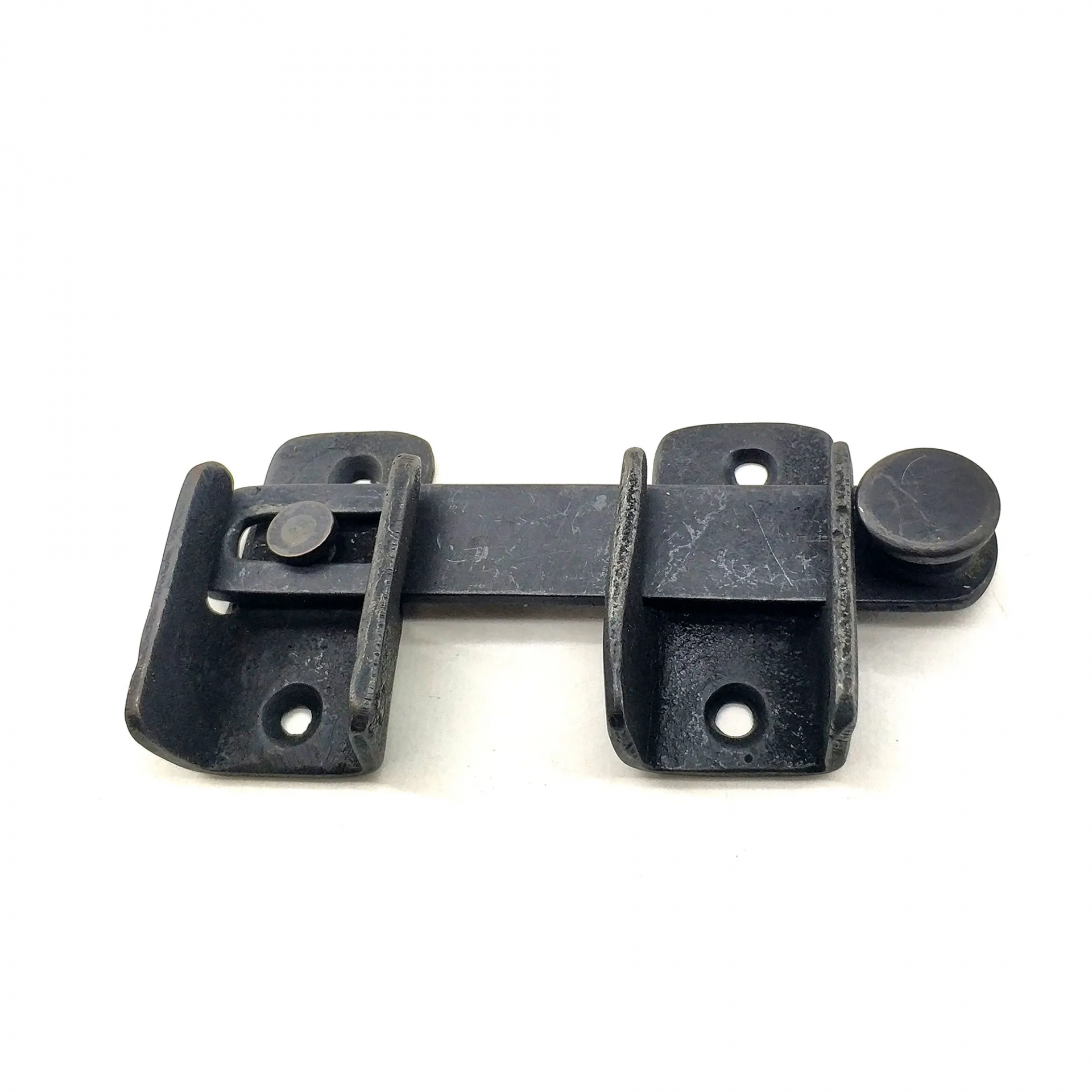 Antika Tarz Dekoratif Pirinç Kapı Mandalı - 57x115 Mm, Oksit