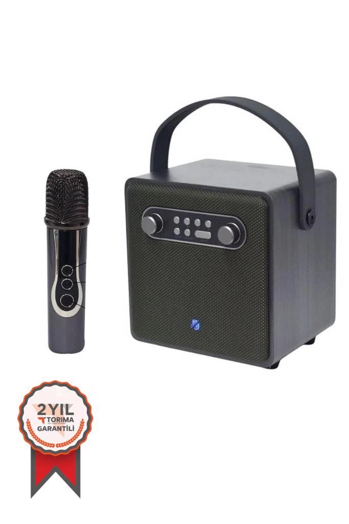 Bts-1688 Yeşil Mikrofonlu Karaoke Bluetooth Hoparlör