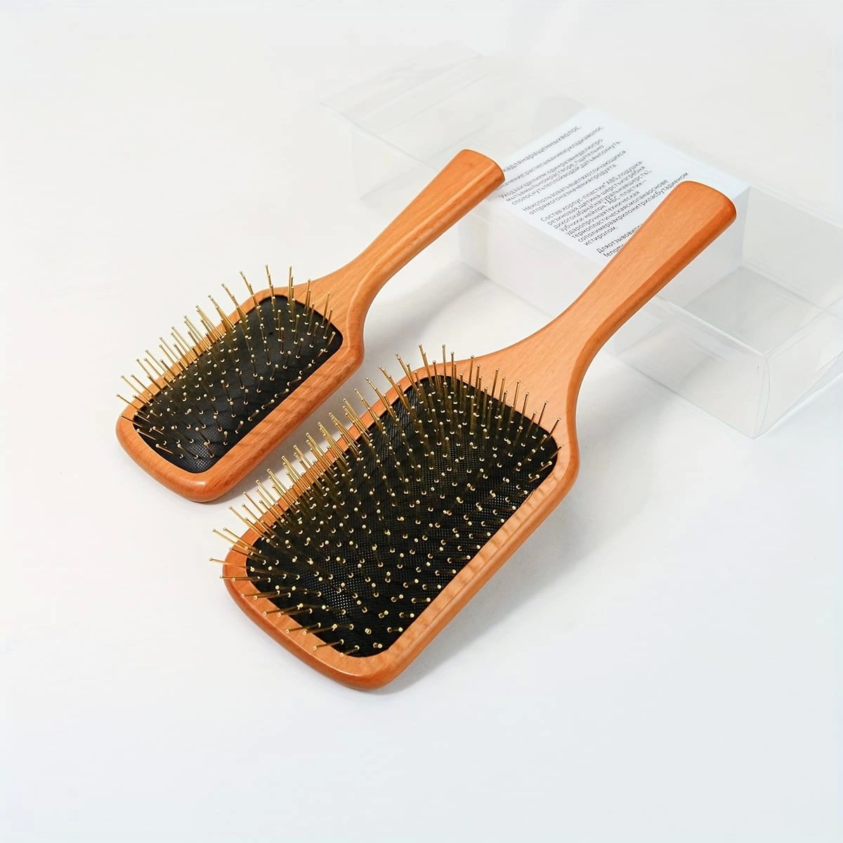 Steel Needle Ended Bamboo Comb 25.5cm 12 Package