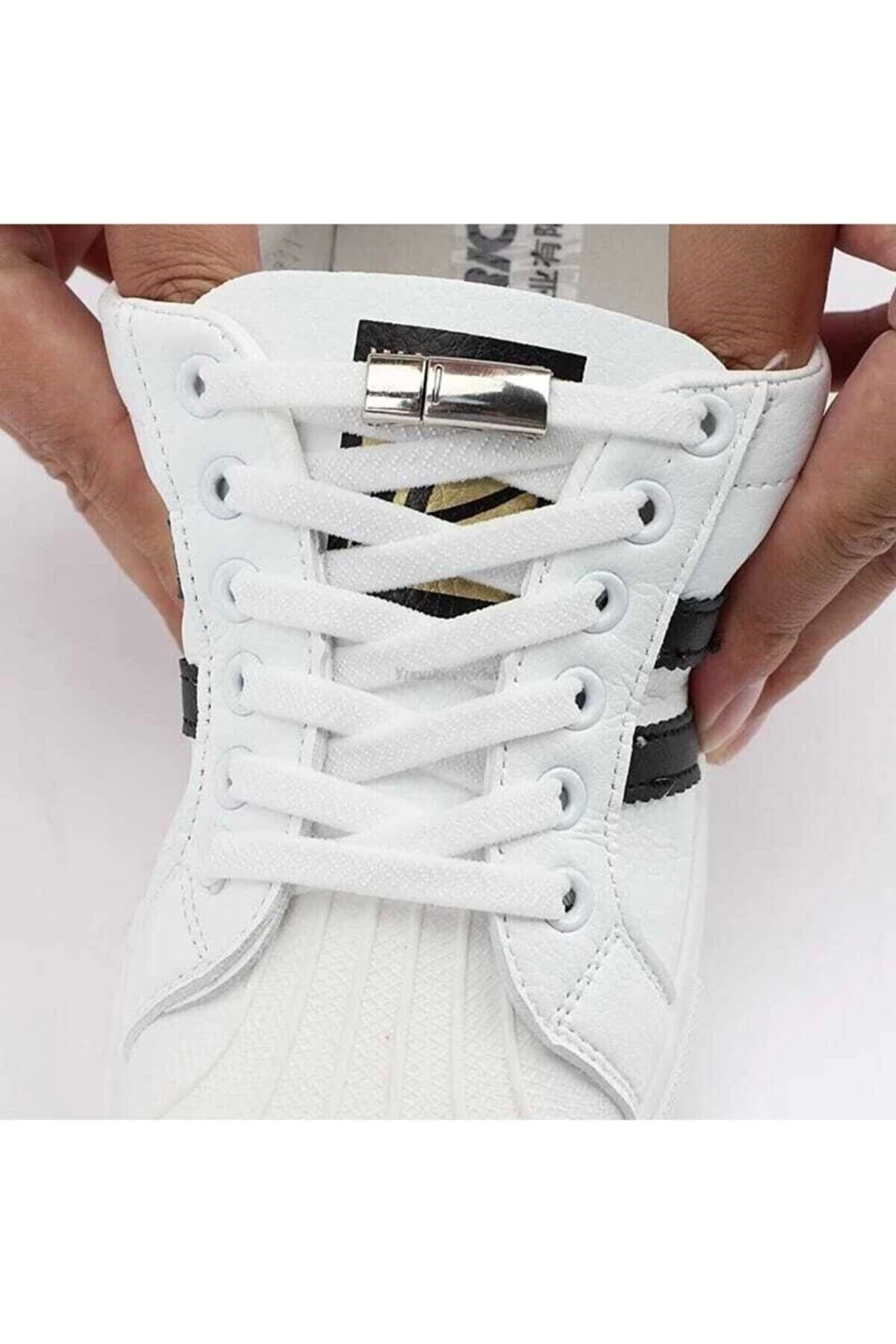 Easy Use Magnet Shoelace White Color For Kids